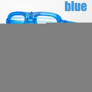 Mavi Led Işıklı Parti Gözlüğü - Neon Glow Şerit Gözlük 3 Modlu