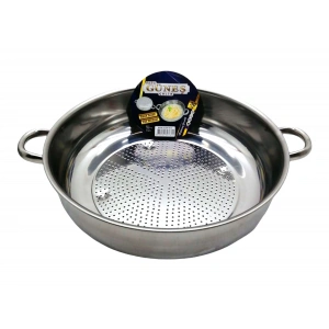 No-3 - 30cm Basık Süzek Metal Süzgeç