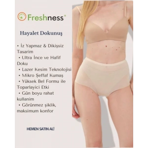 Freshness 0025 Lazer Kesim Tül Yüksek Bel Bato Korse