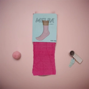 Melba Kareli Polymid Soket Çorap