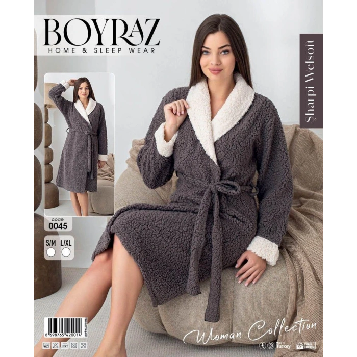 Boyraz 0045 Kadın Sharpi Welsolf Sabahlık