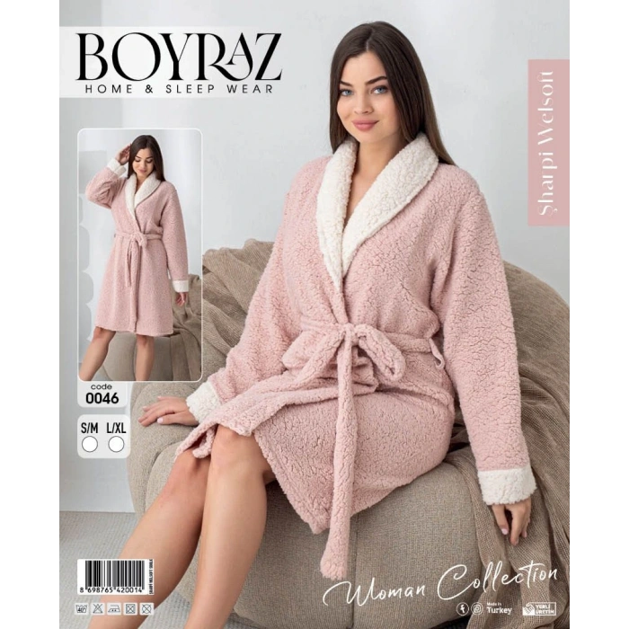 Boyraz 0046 Kadın Sharpi Welsolf Sabahlık