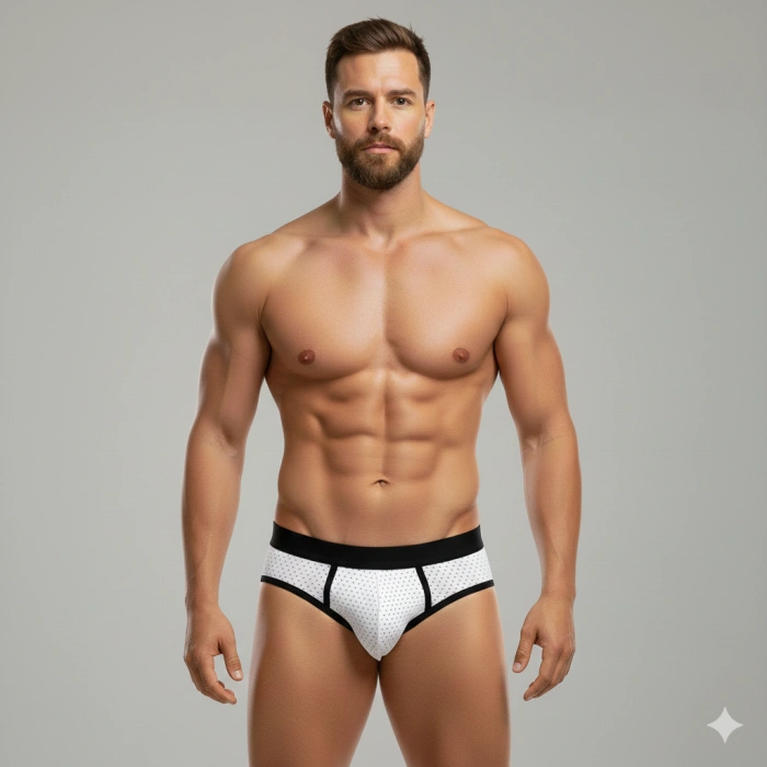 Erkek Beyaz File Slip İç Giyim