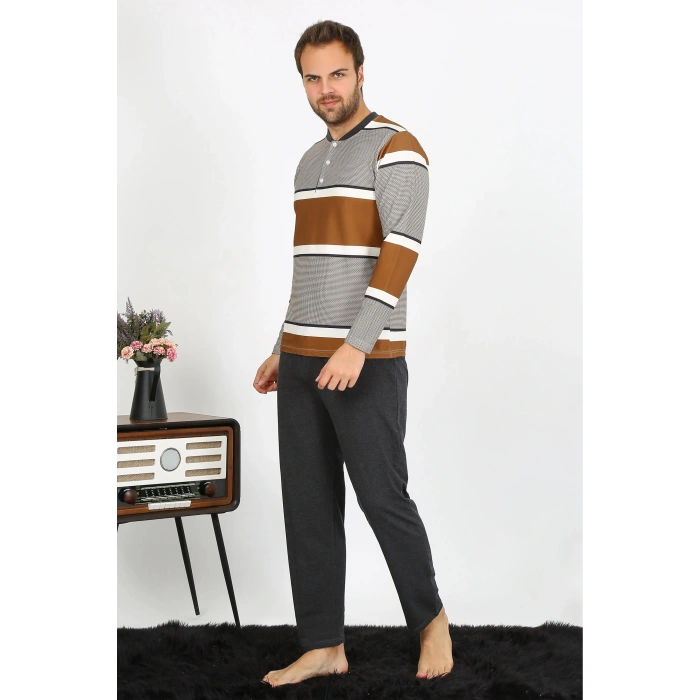 Erkek Uzun Kol Penye Pijama Takım