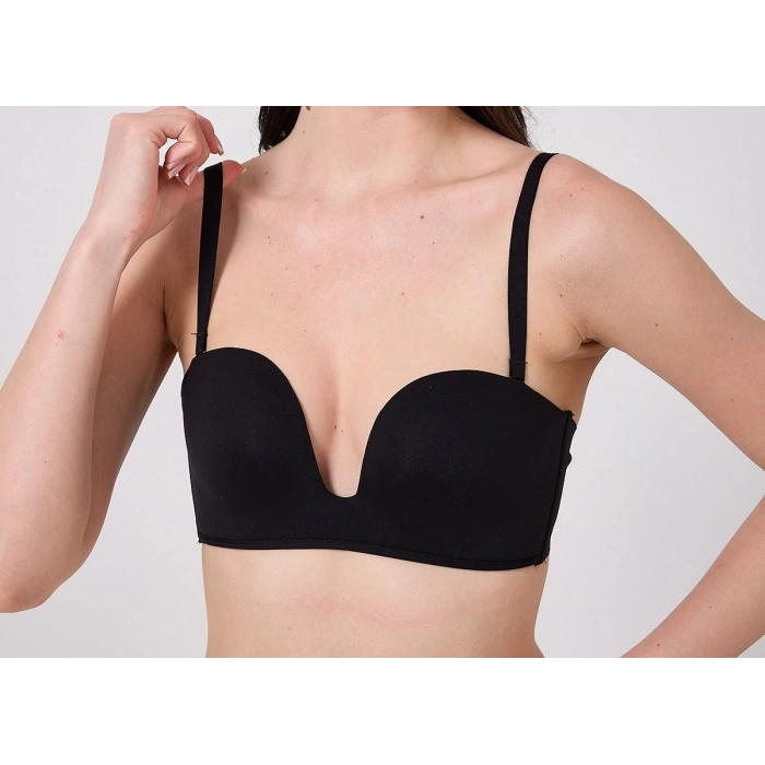 Freshness Msf05 Destekli V Dekolte Lazer Kesim Sütyen