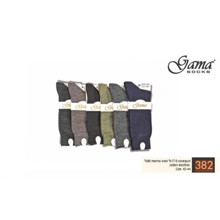 Gama 382 Erkek Merinos Yün Çorap