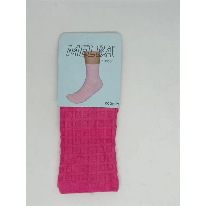 Melba Kareli Polymid Soket Çorap