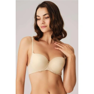 Anıl Balenli Desteksiz Dolgusuz Askıları Çıkabilen Günlük Klasik T-shirt Sütyeni