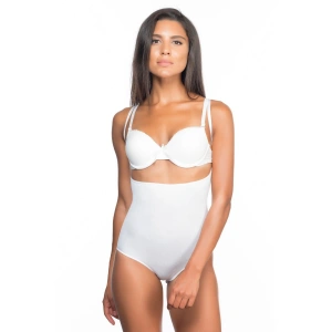 Beyaz Mı Emay 2073 Göğüsü Açık Desenli Body Korse