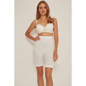 Beyaz Mı Emay 3005 Soft Uzun Paçalı Boxer Korse