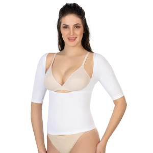 Beyaz Mı Emay 5014 Göğsü Açık Yarım Kollu Korse