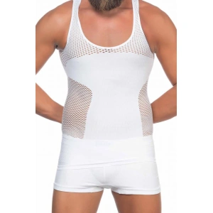 Beyaz Mı Emay E1006 Fileli Erkek Korse Atlet