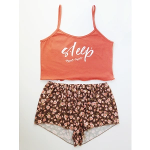 Çiçek Desenli Baskılı  Takım