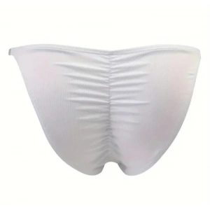 Erkek  Beyaz Büzgülü Slip İç Giyim