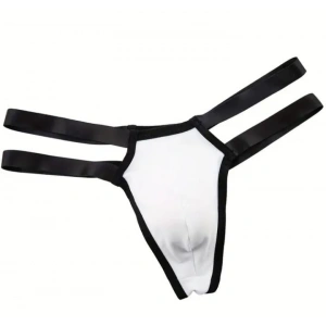 Erkek  Beyaz Lastikli Tanga İç Giyim