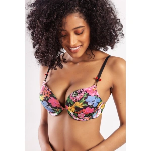 Garden Heavy Push Up Bra, Siyah Konforlu Ve Şık Sütyen
