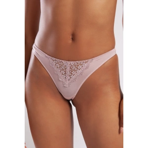 Golshan Garland Mini String, Kadın Güpürlü Açık Pembe Külot