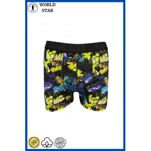 Likralı Pamuklu Renkli Erkek Boxer