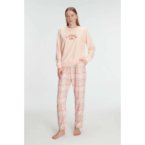 Pamuklu Kışlık Uzun Kol Kadın Pijama Takım