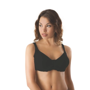 Siyah Mı Emay 164 C Balenli Dantelli Sütyen