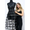 Deri Etek Ve Deri Göğüs Harness Takım, Cosplaywear - Brf1013