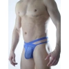 Erkek Mavi Tül Fantezi Tanga İç Çamaşırı