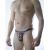 Erkek Renkli Desenli Brazillian Slip