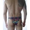 Erkek Renkli Desenli Brazillian Slip