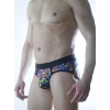 Erkek Renkli Desenli Fantezi Jockstrap