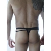 Erkek Siyah Tül Fantezi Tanga İç Çamaşırı