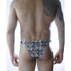 Erkek Zar Desenli Brazillian Slip