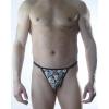 Erkek Zar Desenli Metalli Tanga İç Giyim