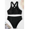 Kadın Siyah Çapraz Sırt Detaylı Iç Çamaşır Takımı