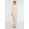 Pamuklu Kışlık Uzun Kol Kadın Pijama Takım