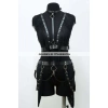 Püslüllü Deri Harness Takım, Püsküllü Elbise Aksesuarı - Brf768