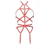 Vücudu Saran Seksi Jartiyer Harness - Brf151