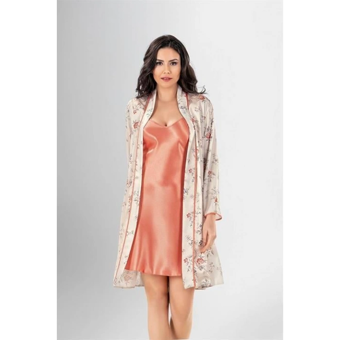 2 Li Kısa Sabahlık Takımı Desenli 1962