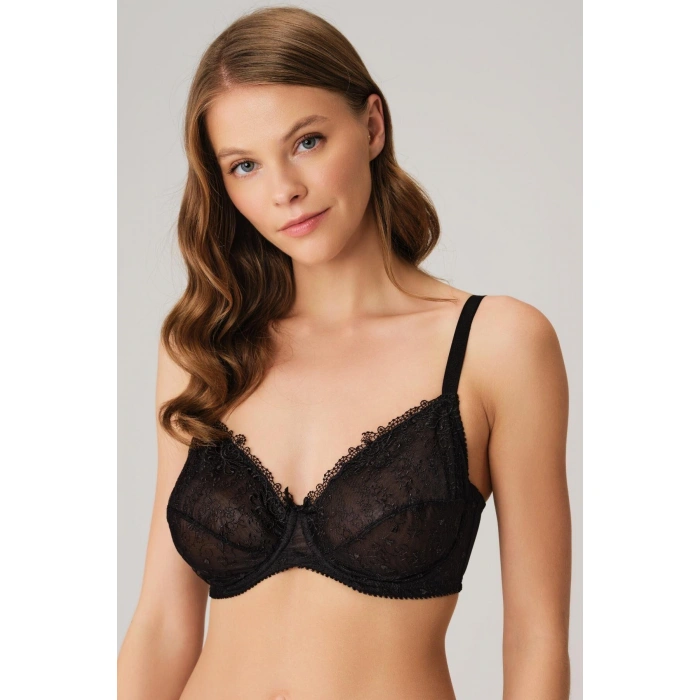 Balenli Desteksiz Dolgusuz Toparlayıcı Dantelli Küçültücü Sütyen