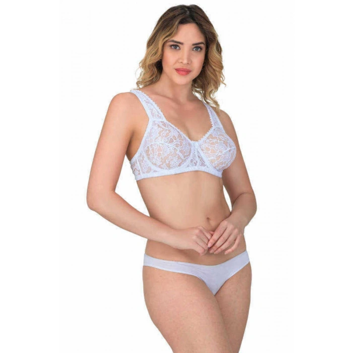 Beyaz Mı Emay 178 B Balenli Dantelli Sütyen