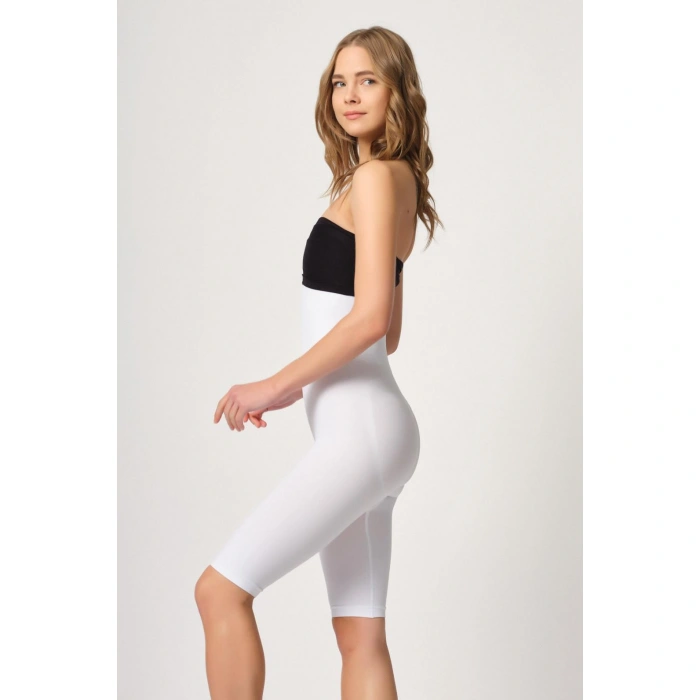 Beyaz Mı Emay 2044 Yüksek Bel Double Uzun Paçalı Korse