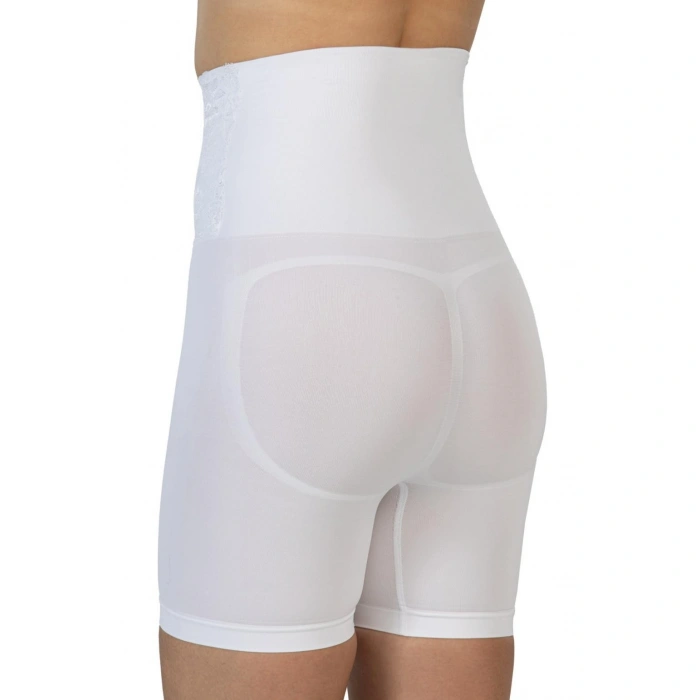 Beyaz Mı Emay 2091 Önü Dantelli Yüksek Bel Boxer Korse