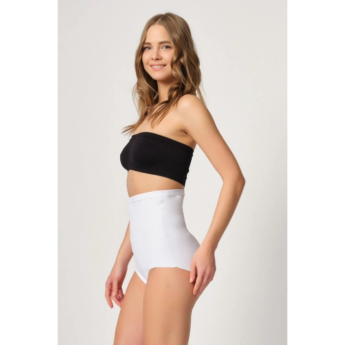 Beyaz Mı Emay 2931 Karın Balen Destekli Slip Lazer Korse