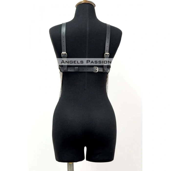 Büyük Beden Zincirli Göğüs Harness - Brf534_s2