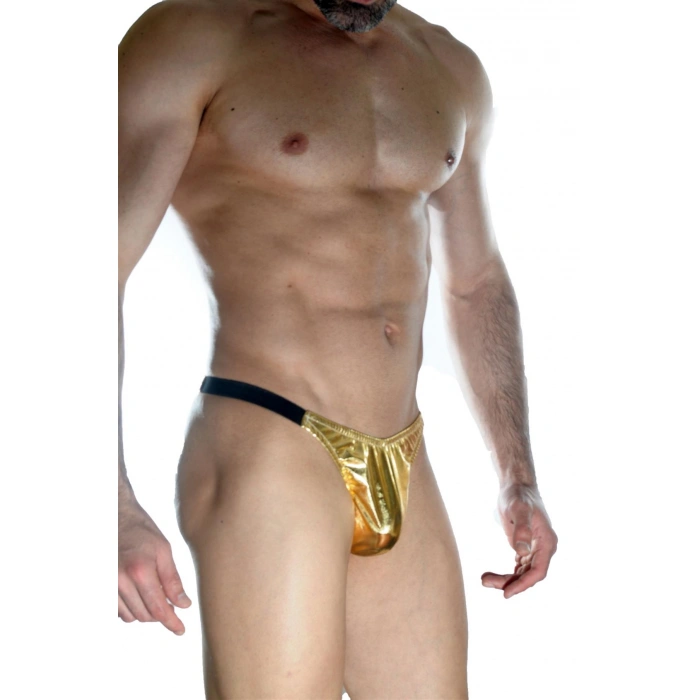Erkek  Arkası Büzgülü Gold Brazillian Slip