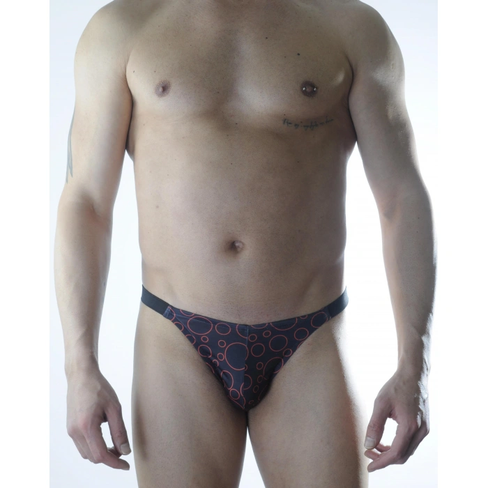 Erkek Daire Desenli Brazillian Slip
