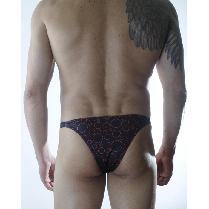 Erkek Daire Desenli Brazillian Slip
