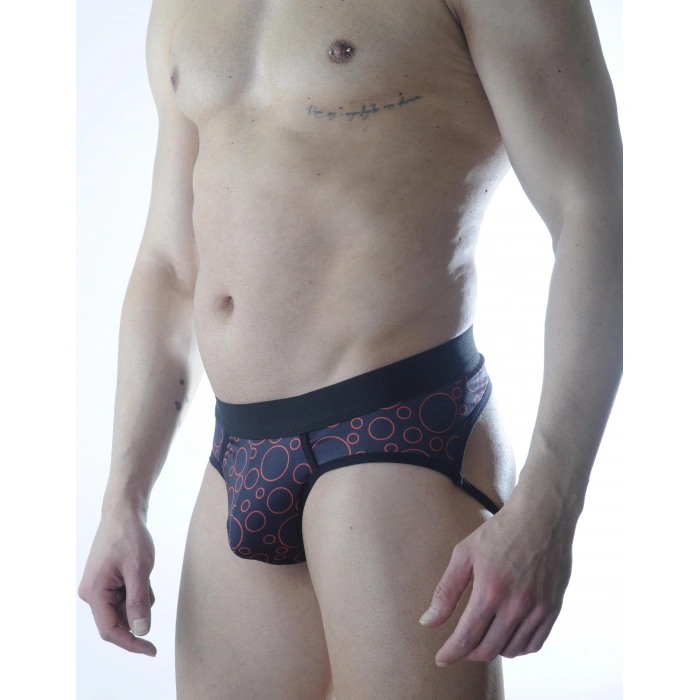 Erkek Daire Desenli Fantezi Jockstrap