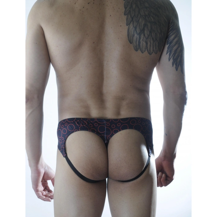 Erkek Daire Desenli Fantezi Jockstrap