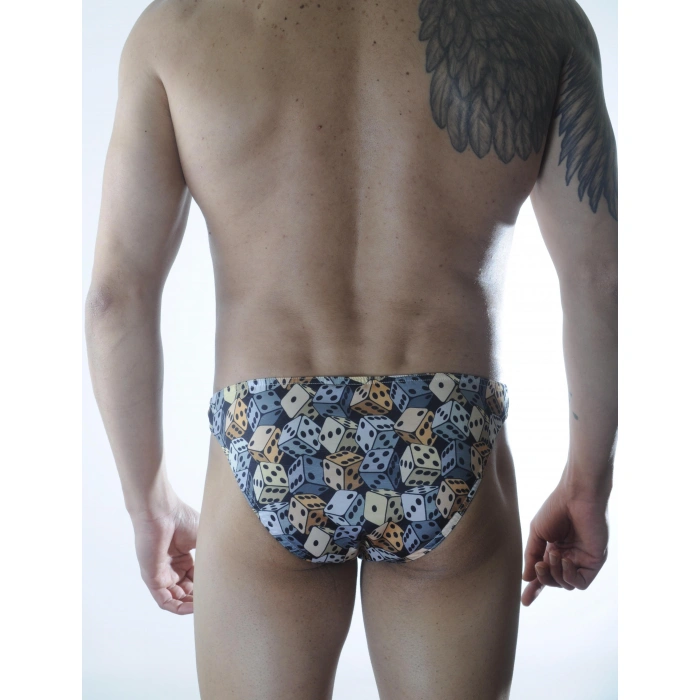 Erkek Zar Desenli Slip İç Çamaşır