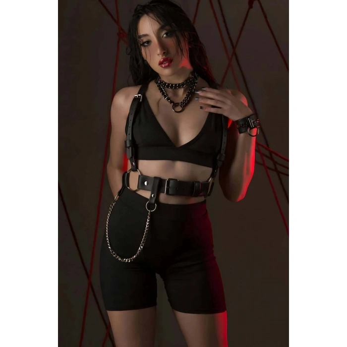 Fantazi Deri Omuzdan Askılı Harness - Brf1266